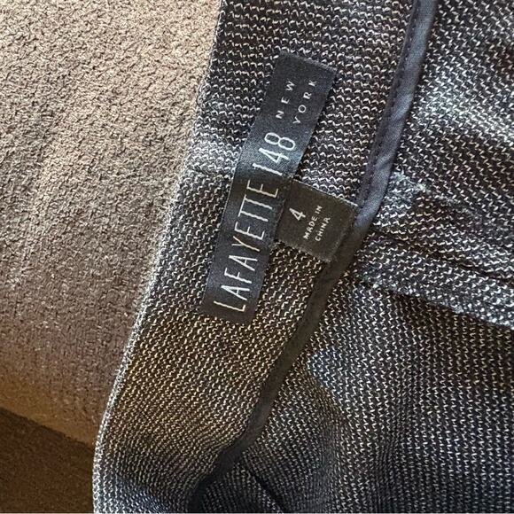 Lafayette 148 heather gray trouser pant, women's size 4 - Picture 4 of 5